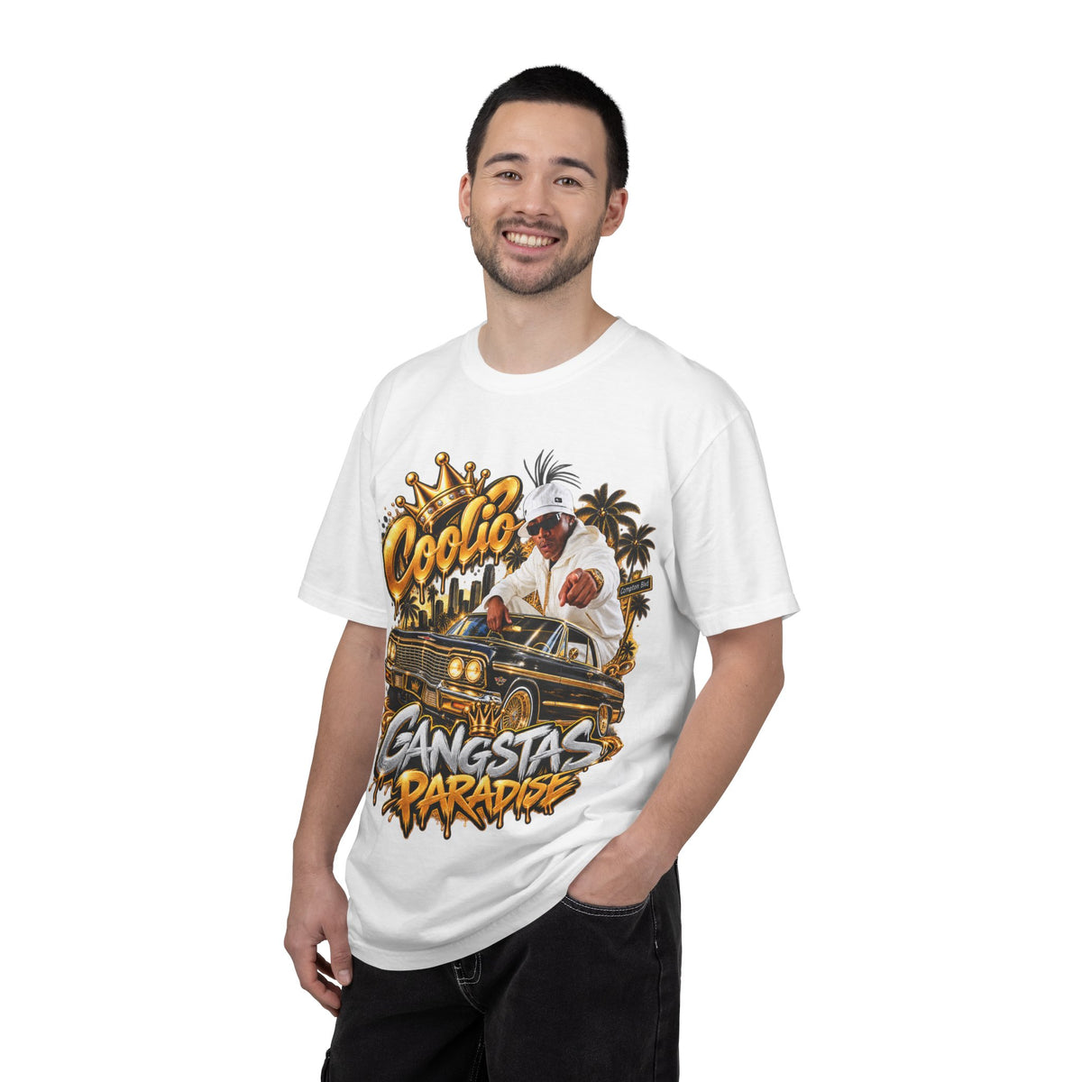 Gangstas Paradise Retro Lowrider Graphic T-Shirt