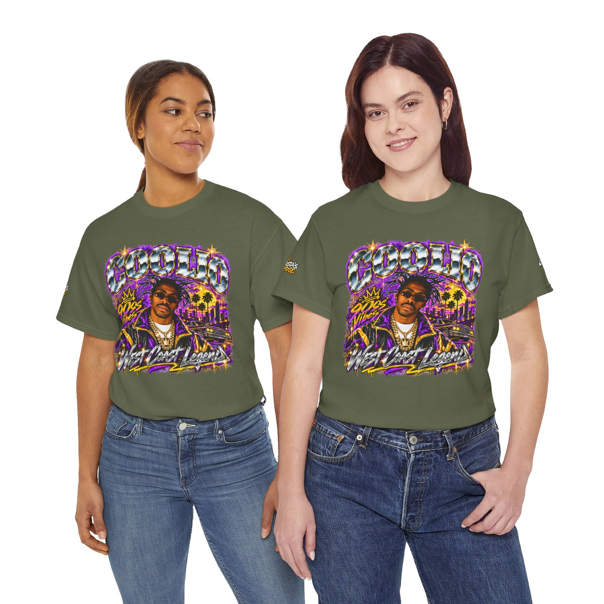 Coolio 90s Hip-Hop Graphic T-Shirt