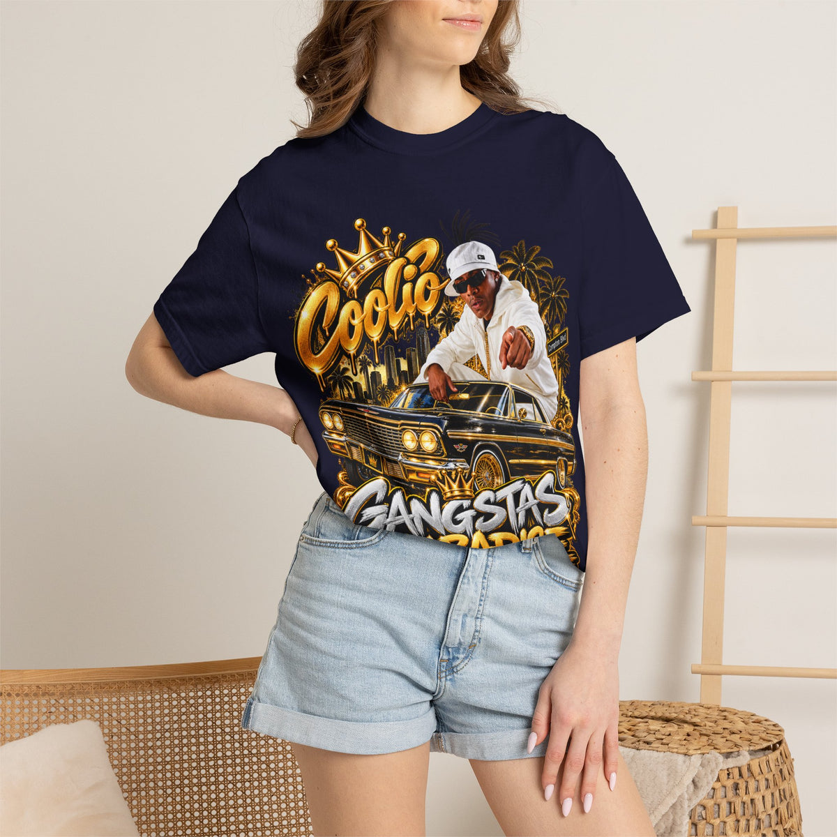 Gangstas Paradise Retro Lowrider Graphic T-Shirt