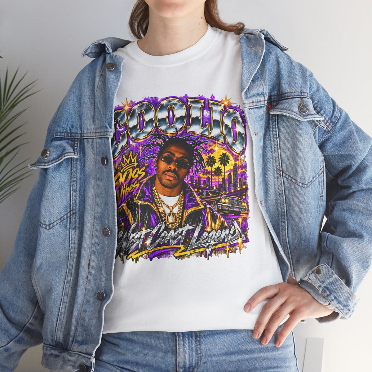 Coolio 90s Hip-Hop Graphic T-Shirt