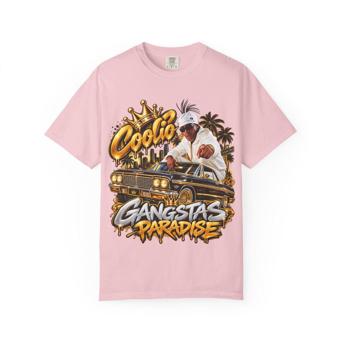 Gangstas Paradise Retro Lowrider Graphic T-Shirt