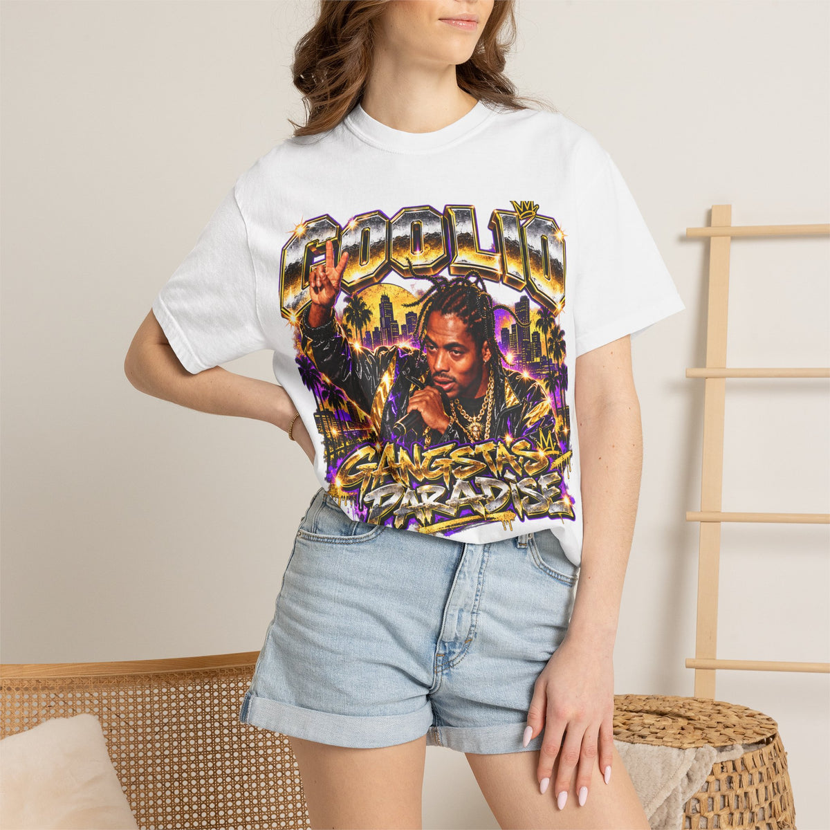 Coolio Gangstas Paradise Graphic T-Shirt 90's vibe