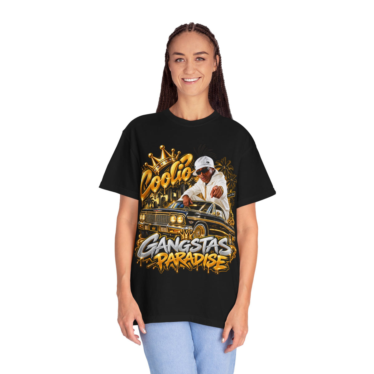 Gangstas Paradise Retro Lowrider Graphic T-Shirt