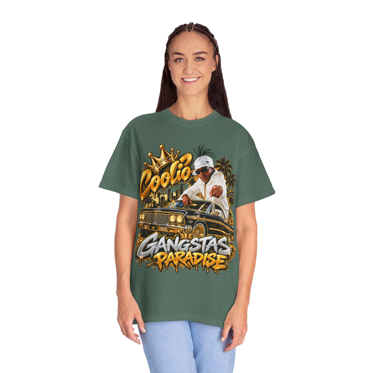 Gangstas Paradise Retro Lowrider Graphic T-Shirt
