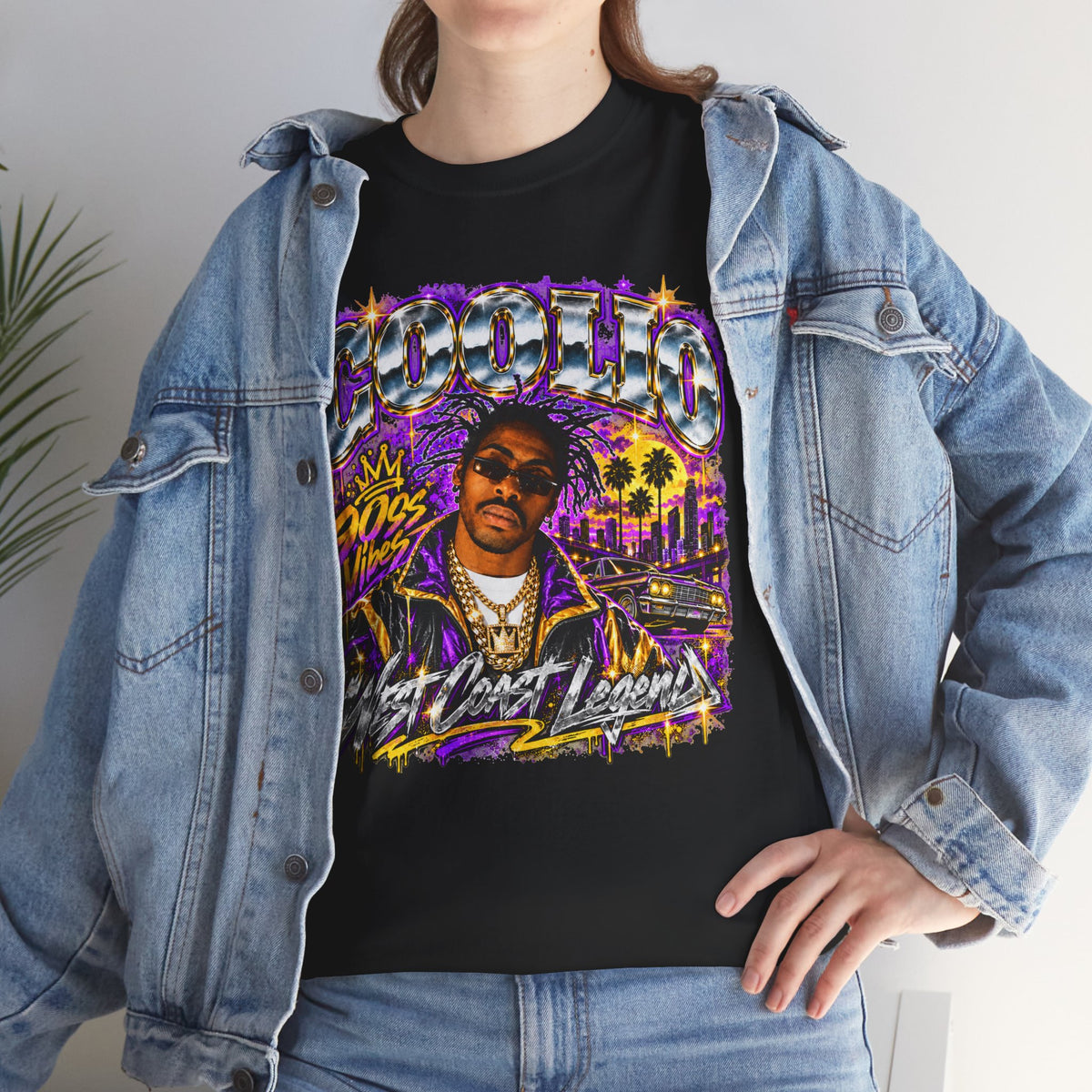 Coolio 90s Hip-Hop Graphic T-Shirt
