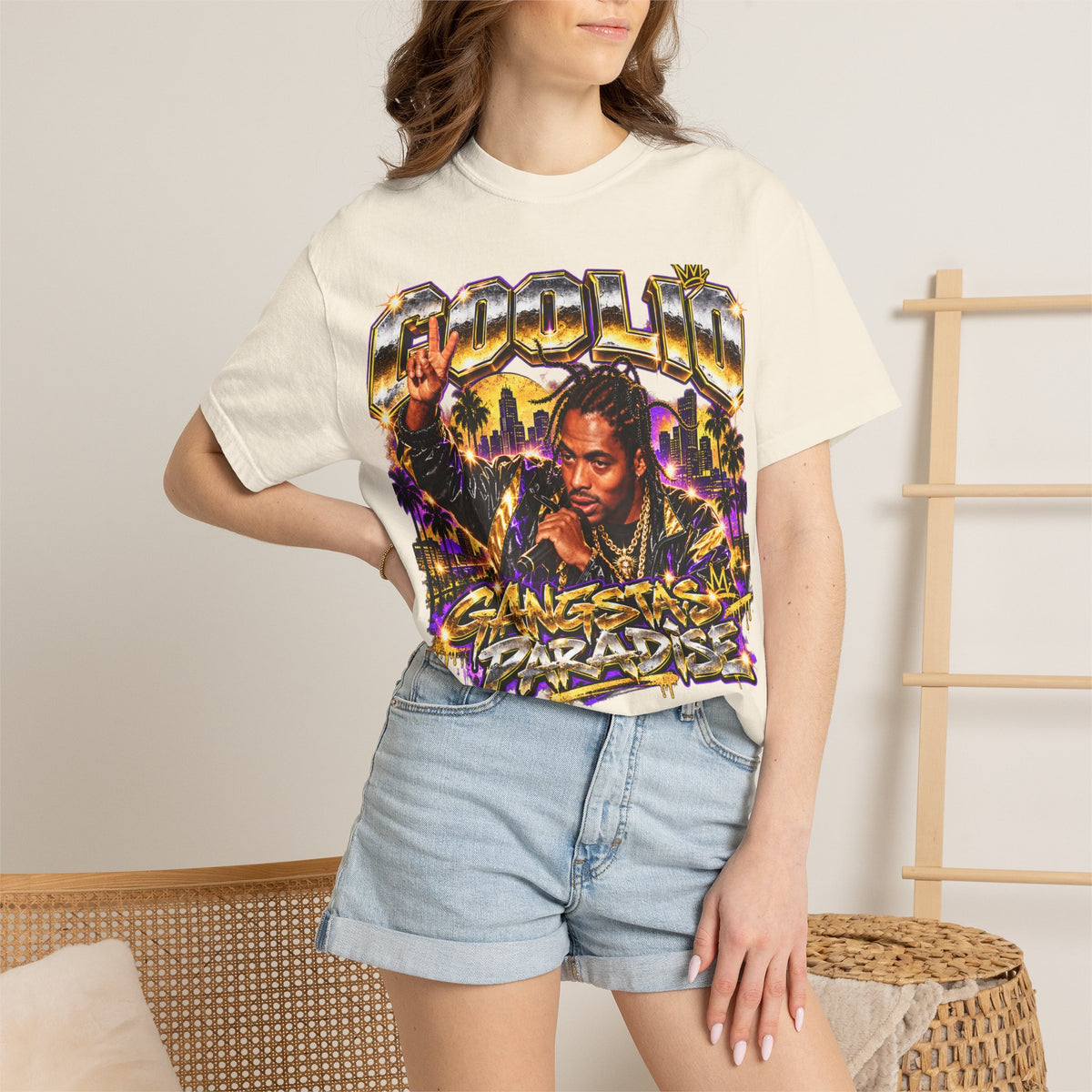 Coolio Gangstas Paradise Graphic T-Shirt 90's vibe