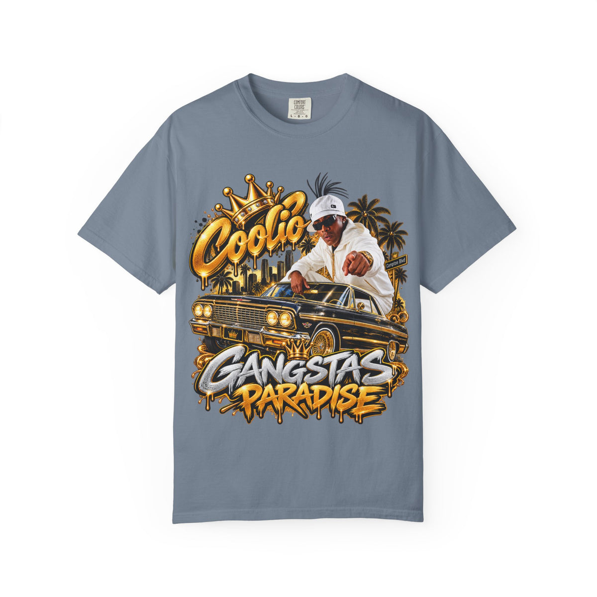 Gangstas Paradise Retro Lowrider Graphic T-Shirt