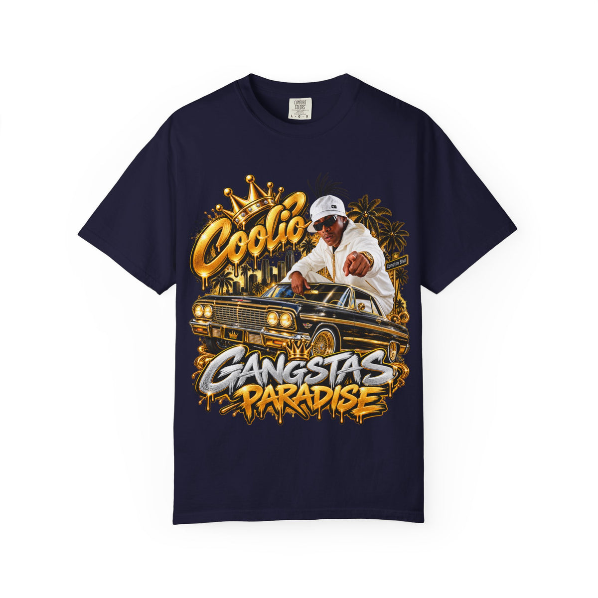 Gangstas Paradise Retro Lowrider Graphic T-Shirt