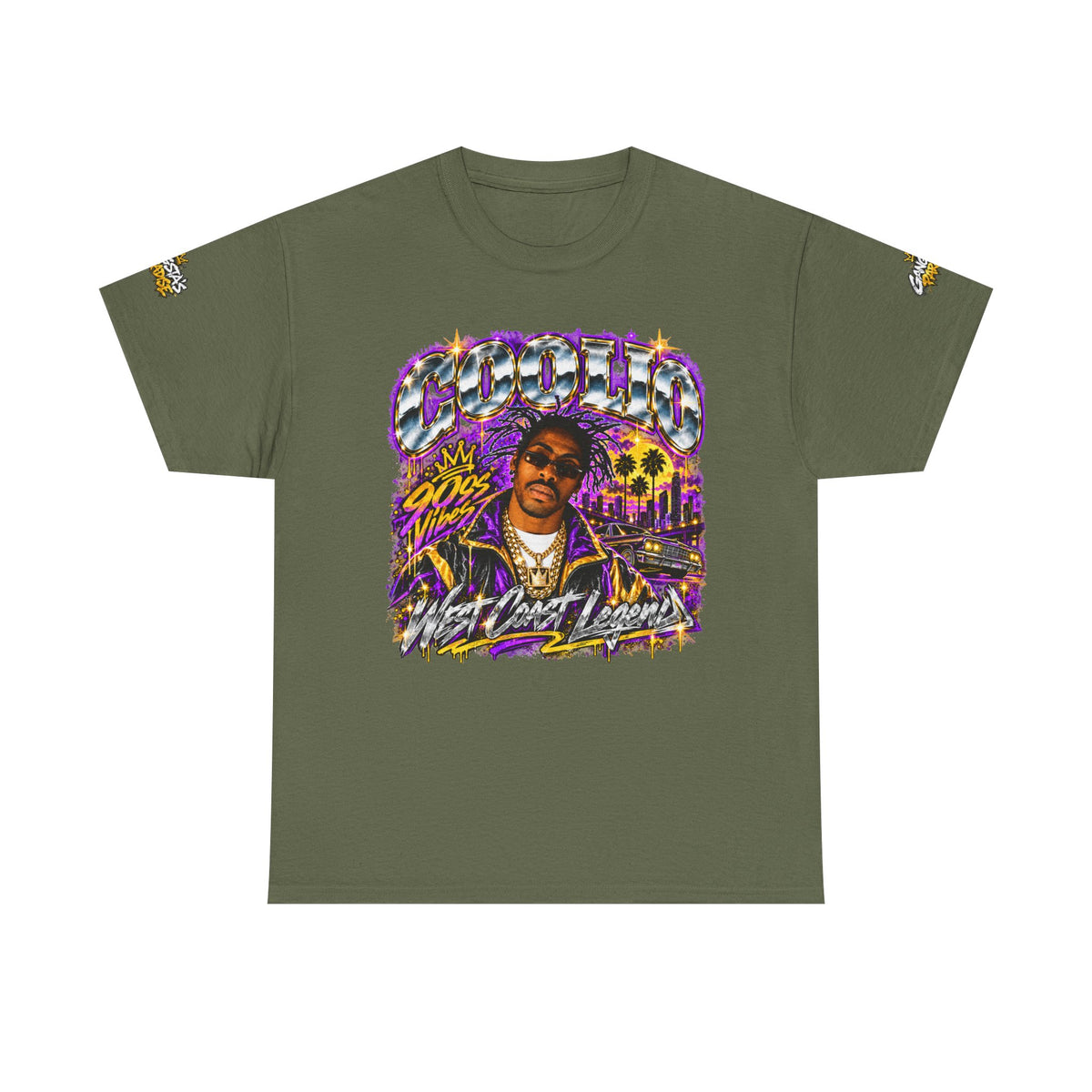 Coolio 90s Hip-Hop Graphic T-Shirt