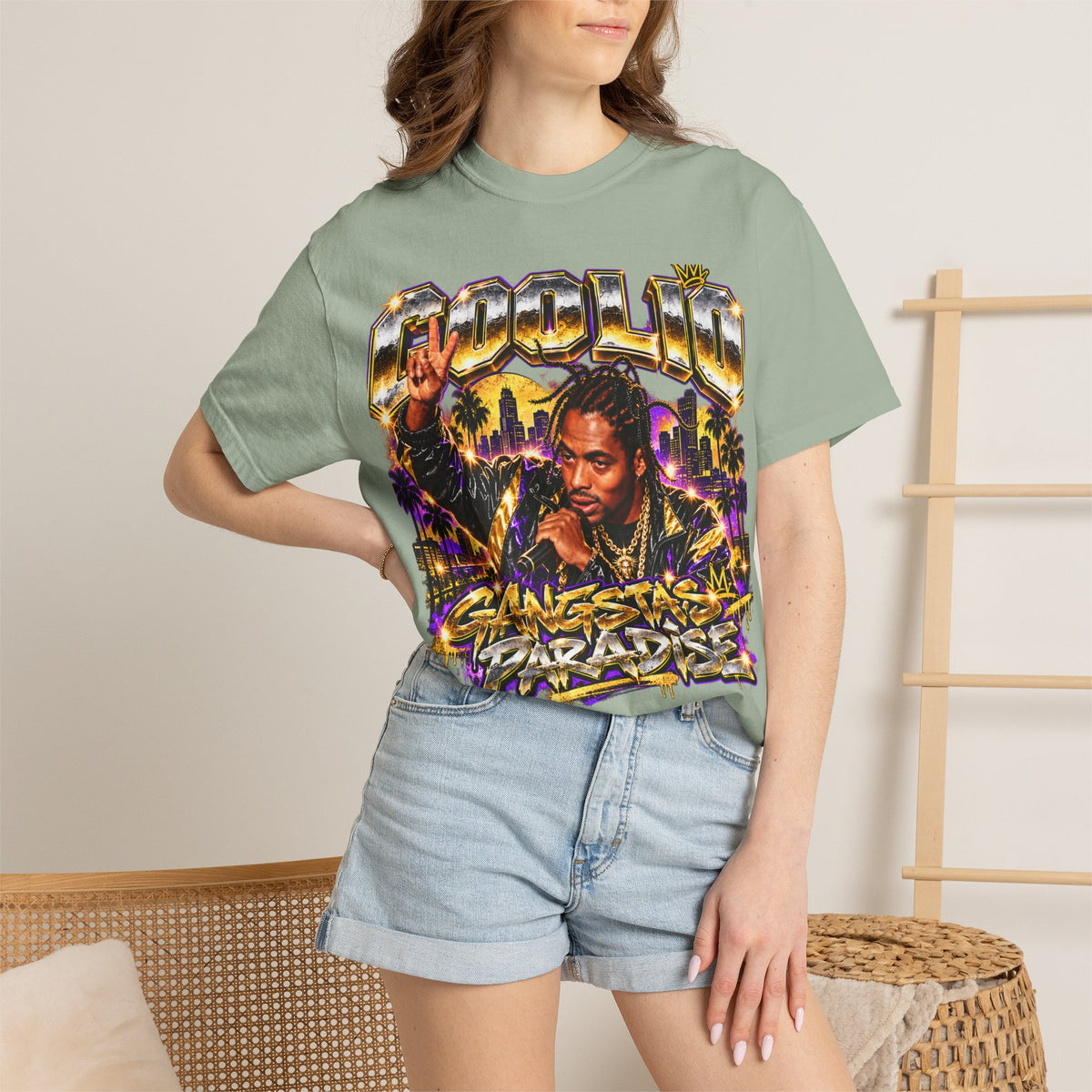 Coolio Gangstas Paradise Graphic T-Shirt 90's vibe