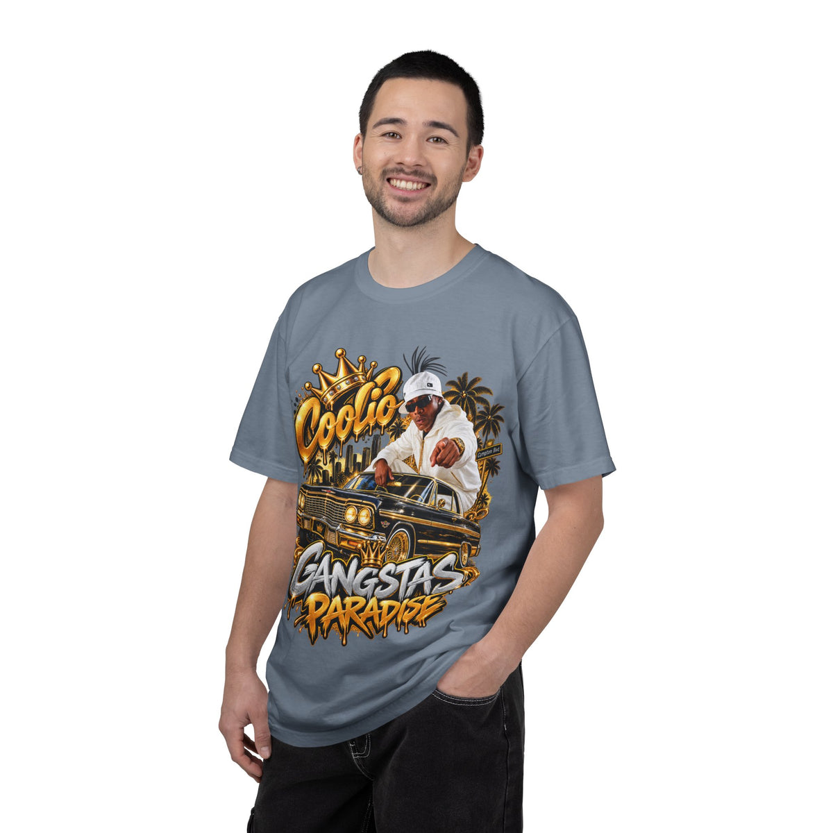 Gangstas Paradise Retro Lowrider Graphic T-Shirt