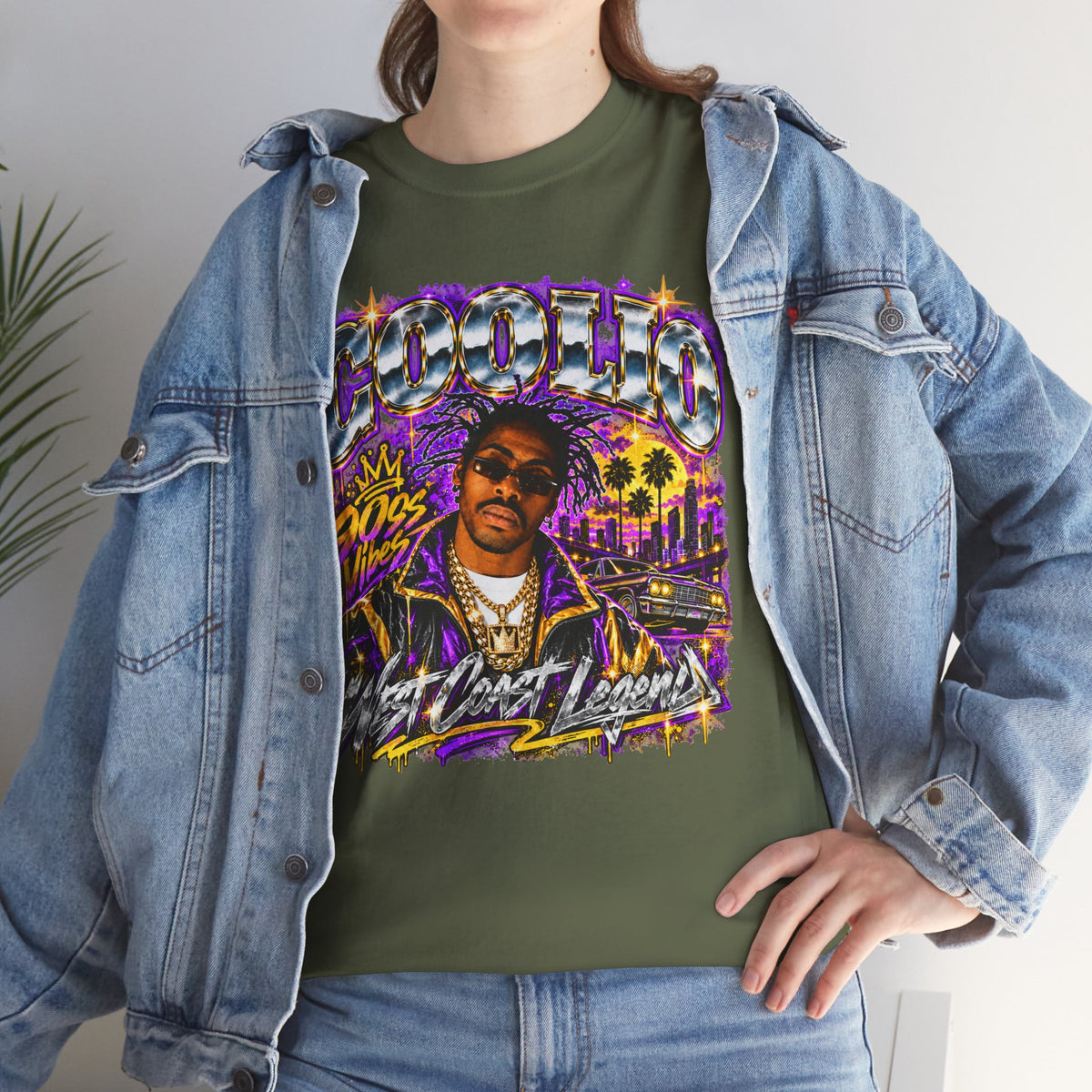 Coolio 90s Hip-Hop Graphic T-Shirt