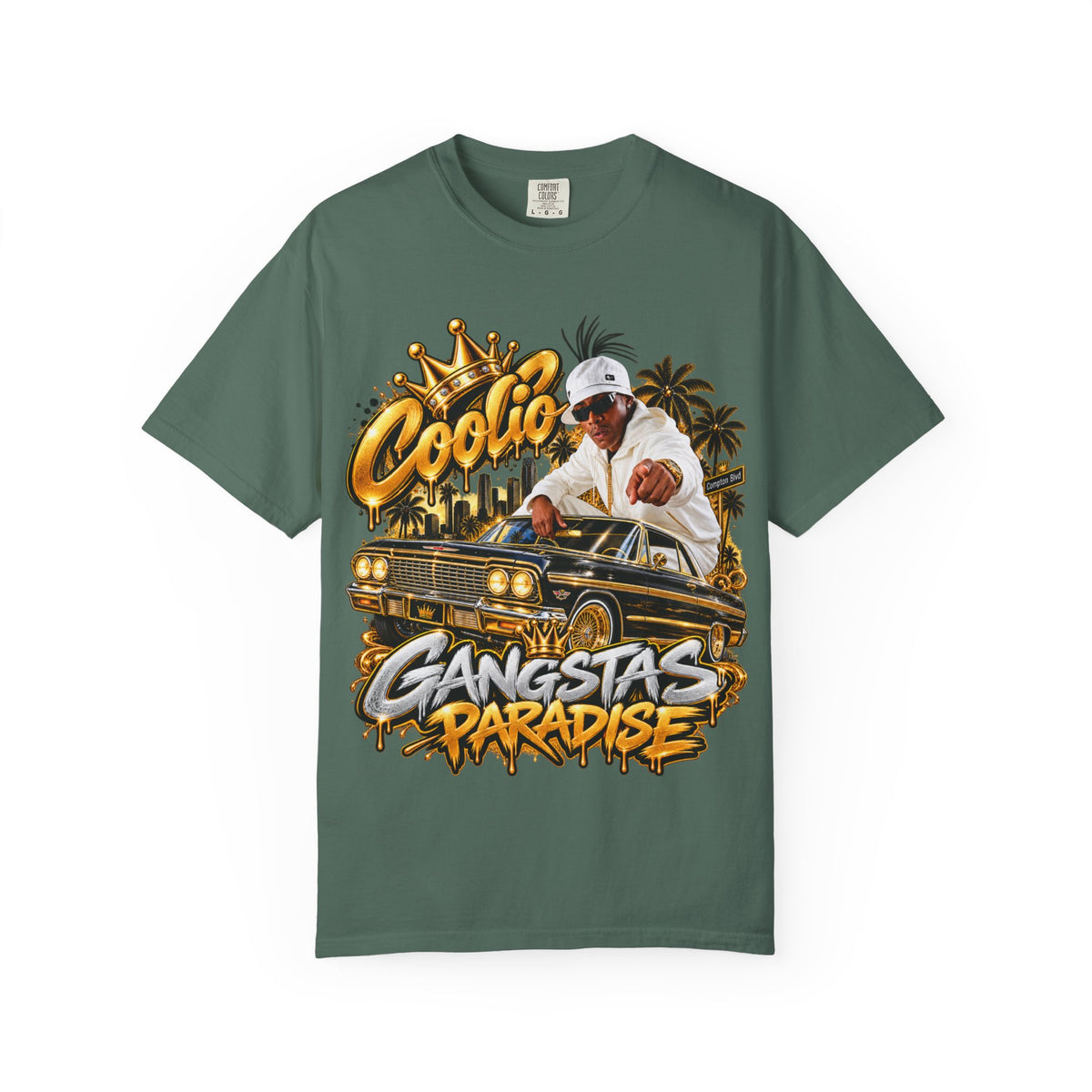 Gangstas Paradise Retro Lowrider Graphic T-Shirt