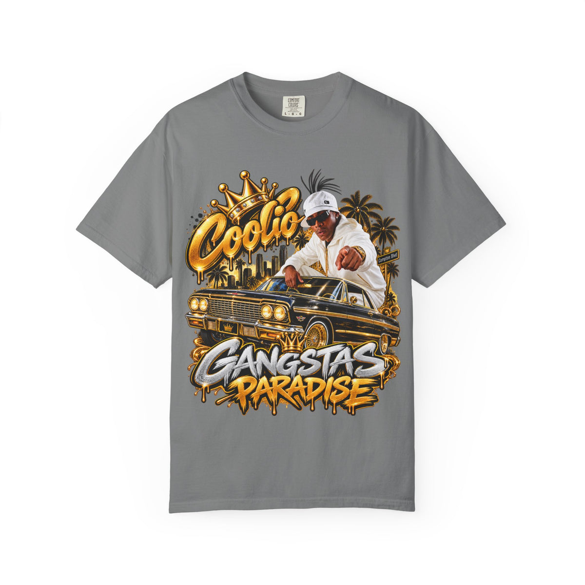 Gangstas Paradise Retro Lowrider Graphic T-Shirt